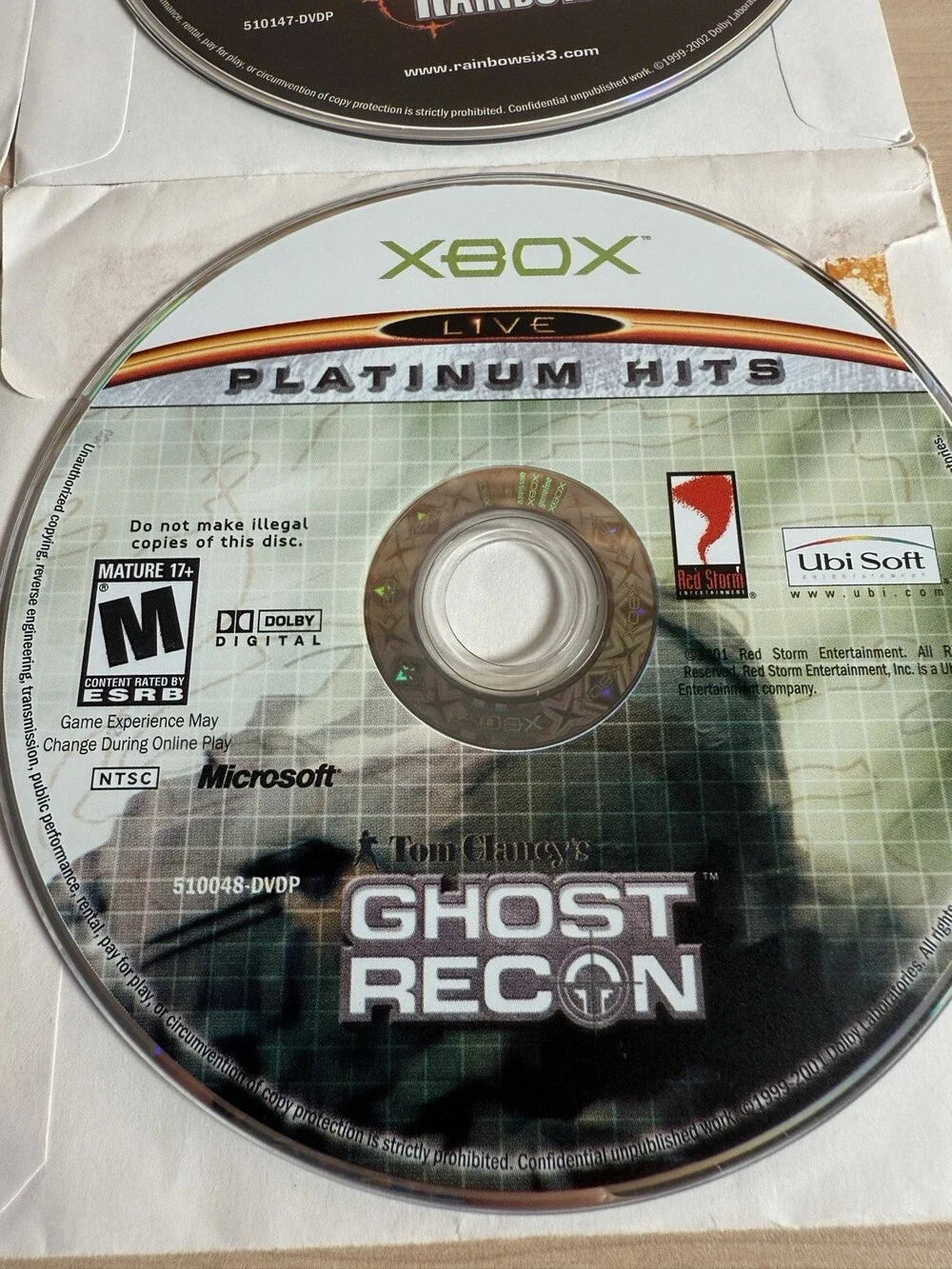 Tom Clancy's Xbox Platinum Hits, 4 Game Collection: Splinter, Rainbow, Recon (2)